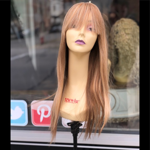 Accessories - Human hair Bangs Wig 2216 Blonde Mix 2020